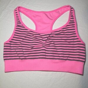 Aerie American Eagle Light Support Seamless Striped Sports Bra Size Medium NWOT